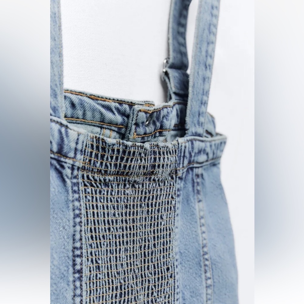 ZARA NWT WOMAN TRF DENIM CARGO JUMPSUIT BLUE | 8197/238 293/015 - Picture 11 of 11